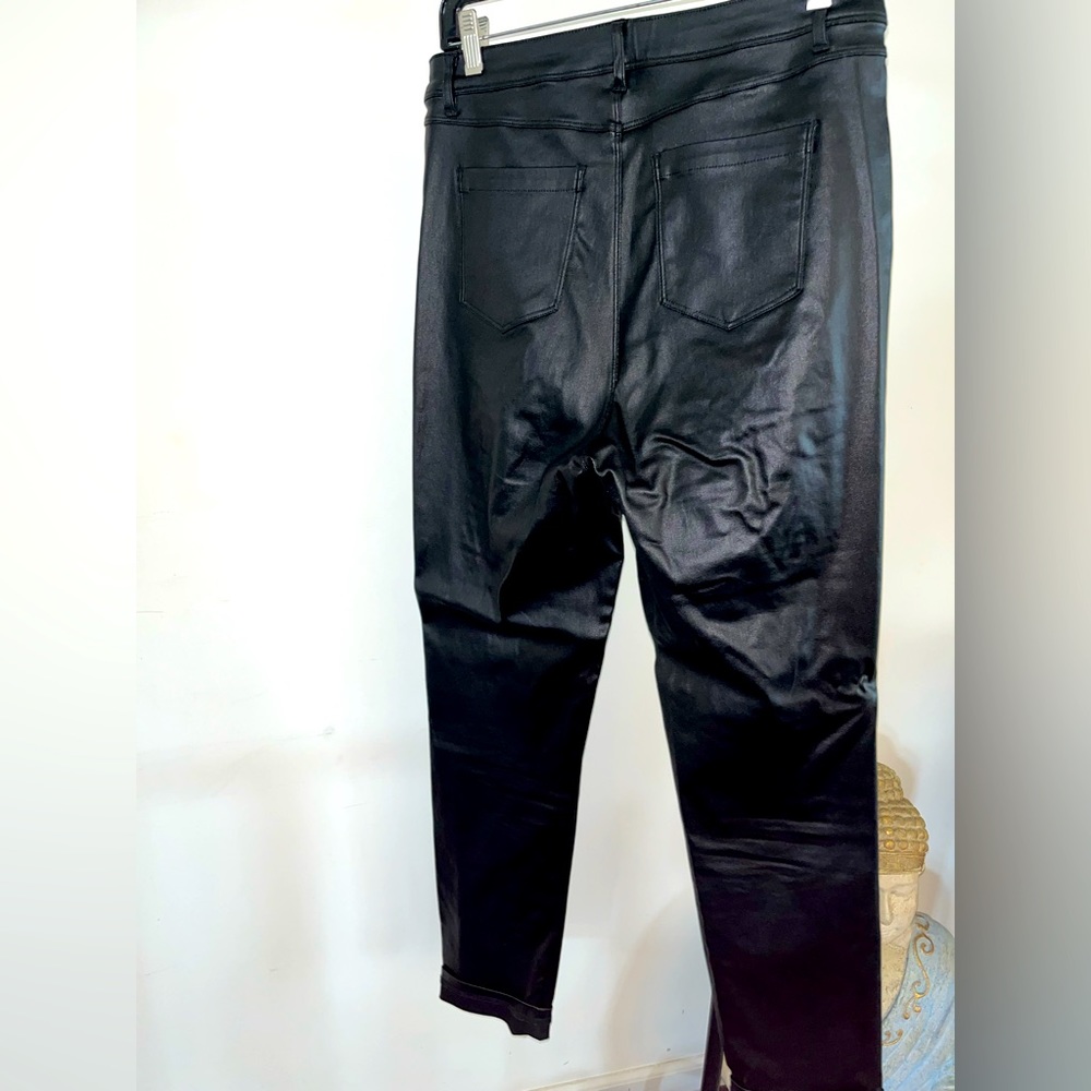 Black Leather Jeans